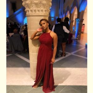 Azazie Burgundy Bridesmaid Dress